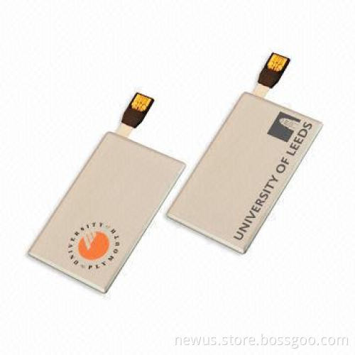 Metal Credit Card USB Flash Drive, Fits Most Wallet, Full Color Printing Available